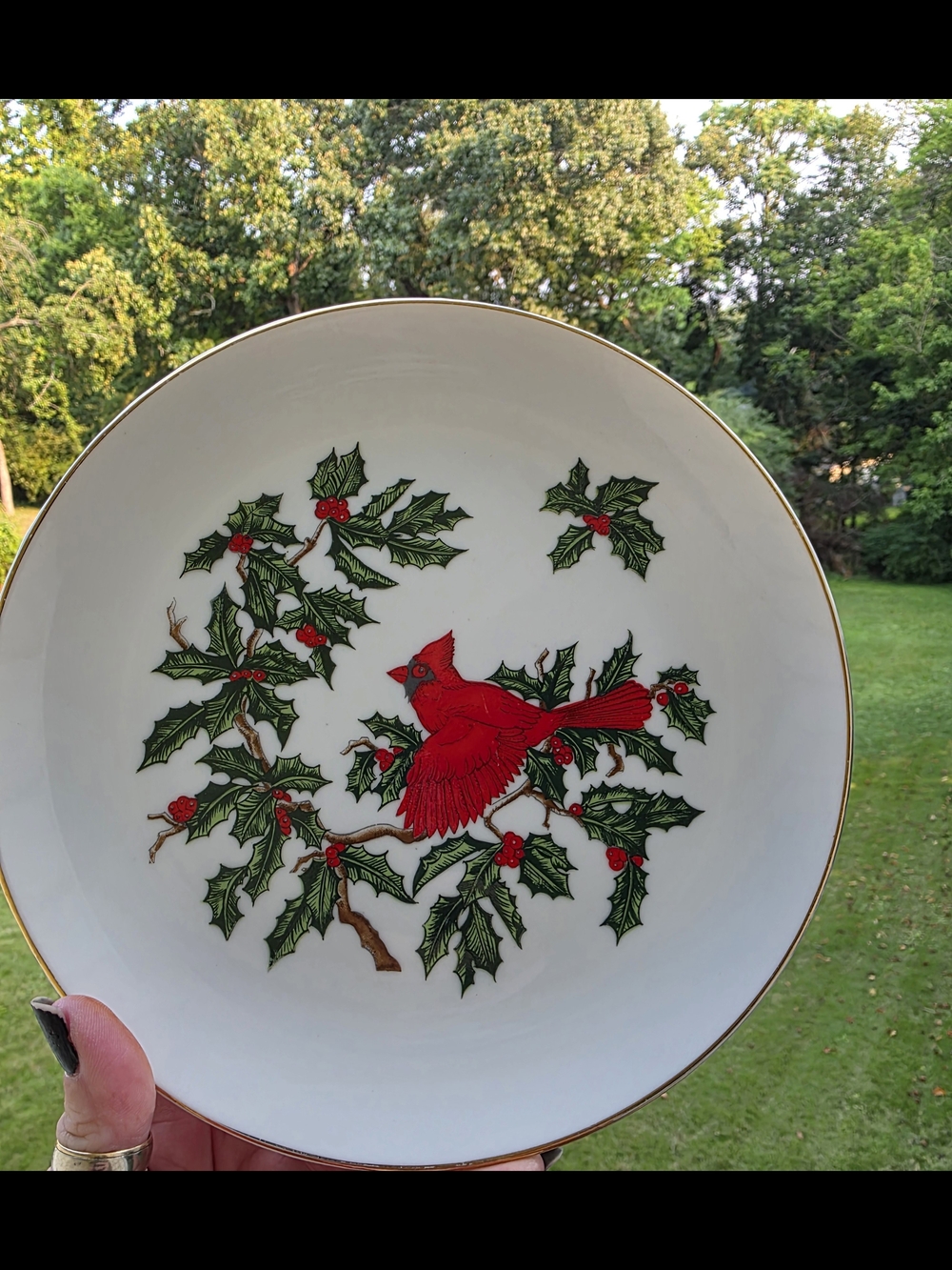 Lefton Cardinal Decorative Plate